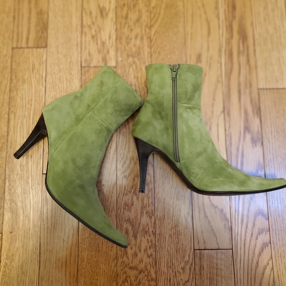 Lodi Suede Deep Green Ankle Boots size 5 - Picture 5 of 7